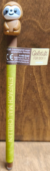 Gelstift Faultier "Einfach mal chillen"