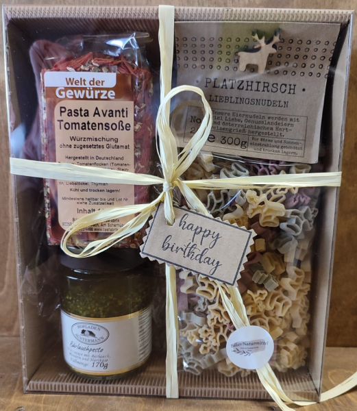 Geschenkset "Happy Birthday" (Nudeledition)