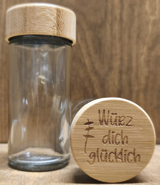Gewürzstreuer "würz Dich glücklich"