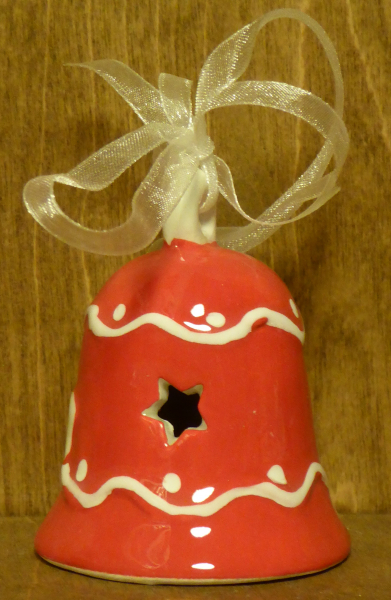 Keramik Glöckchen rot