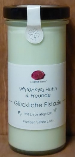 Verrücktes Huhn & Freunde "Glückliche Pistazie" (Pistazien Sahne Likör), 150ml