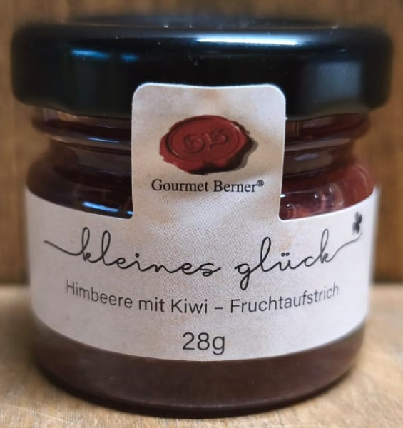 Himbeere - Kiwi Fruchtaufstrich "kleines Glück", 28g