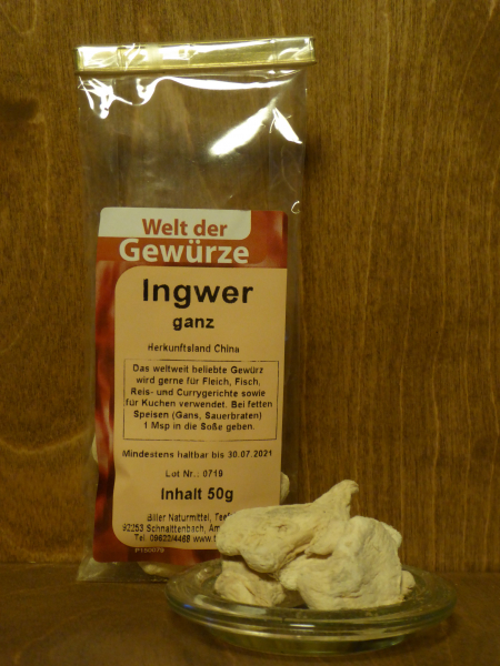 Ingwer ganz