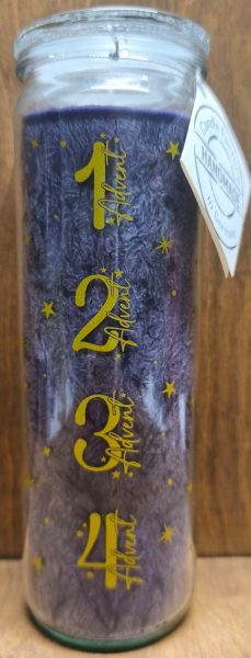 Kerze "Advent", grau