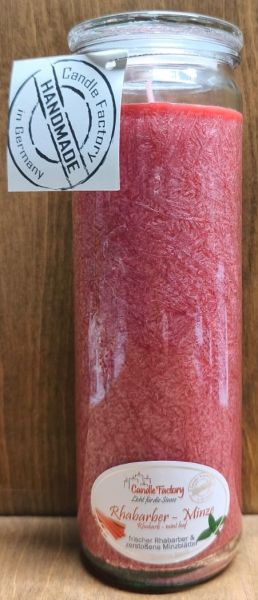 Kerze "Rhabarber Minze" groß