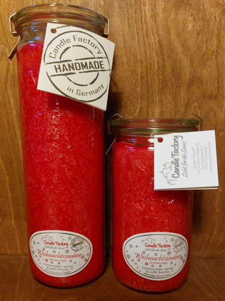 Kerze "Weihnachtszauber" groß