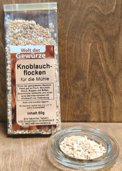 Knoblauchflocken für die Mühle