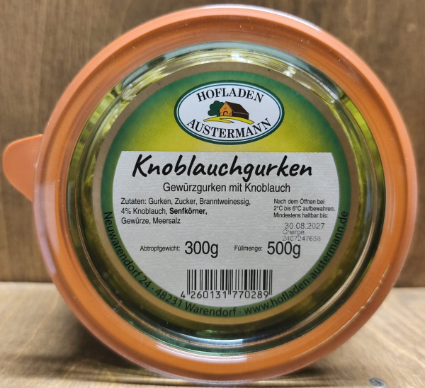 Knoblauchgurken, 300g