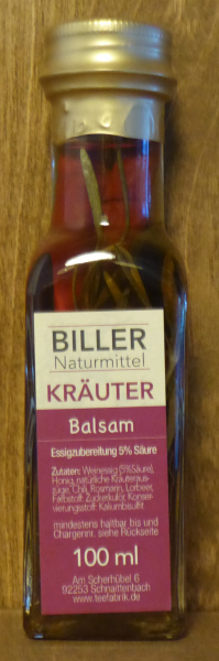 Kräuter Balsam, Essig Spezialität, 100ml