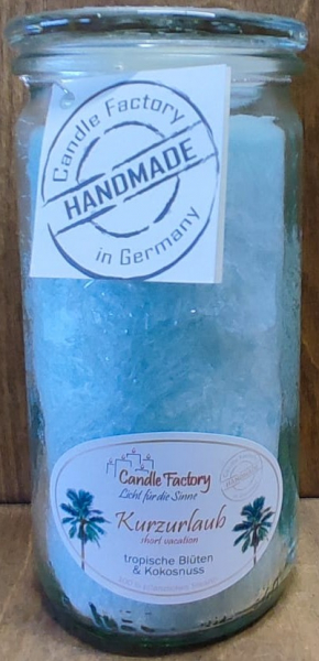 Kerze "Kurzurlaub" klein