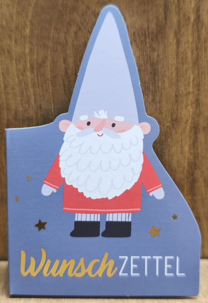 Notizblock Wichtel "Wunschzettel"