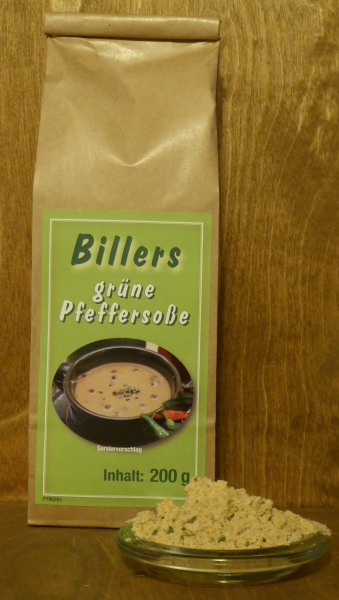 Billers Grüne Pfeffersoße, 200g Tüte