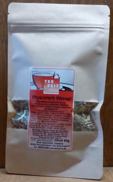 PhysioHerb Wasser Kräutermischung, 50g Tüte