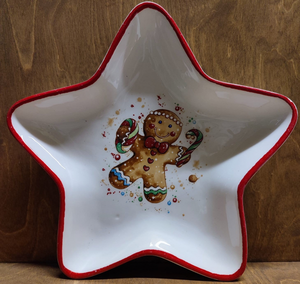 Plätzchenteller "Lebkuchenmann"