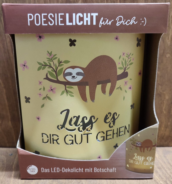 Poesielicht "Lass es dir gut gehen"
