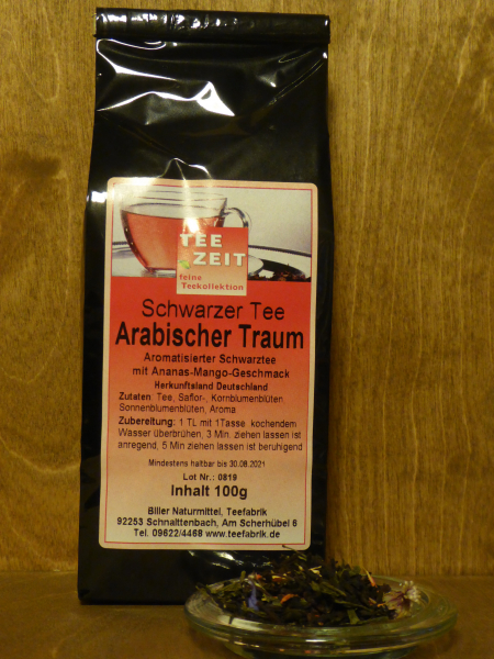 Aromatisierter Schwarztee Arabischer Traum