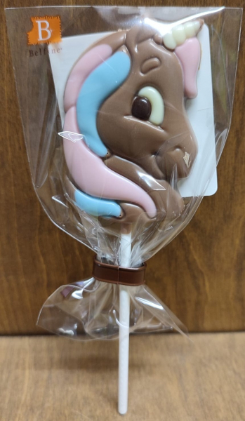 Einhornlolly aus Milchschokolade