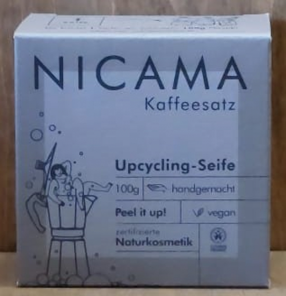 NICAMA Upcyclingseife Kaffeesatz, 100g