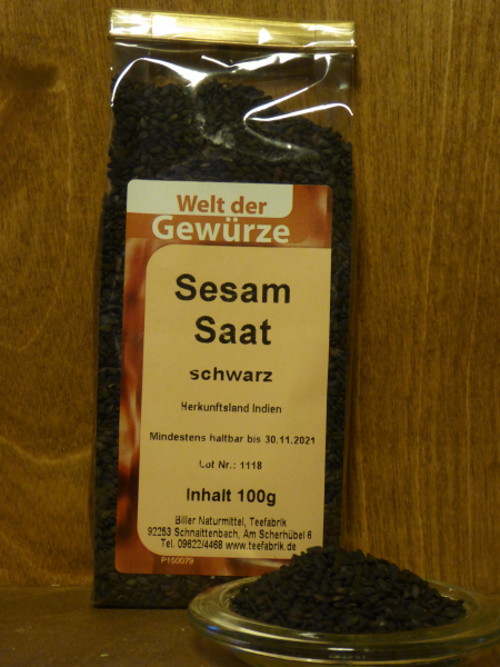 Sesamsaat schwarz