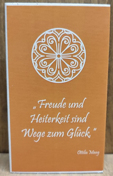 Zündhölzer "Freude und Heiterkeit sind Wege zum Glück"