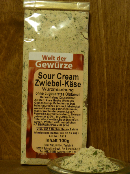 Sour Cream Zwiebel Käse