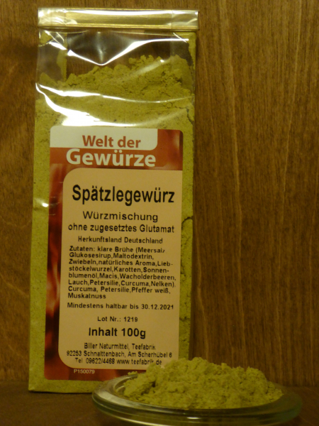 Spätzlegewürz