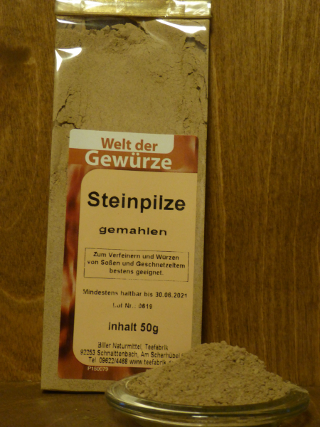 Steinpilze gemahlen