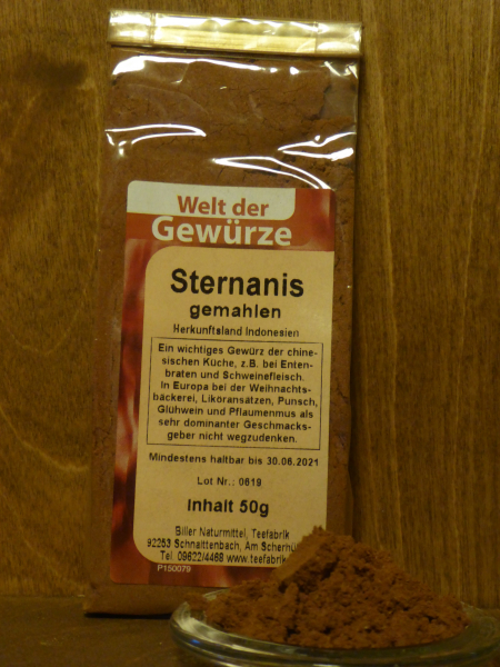 Sternanis gemahlen