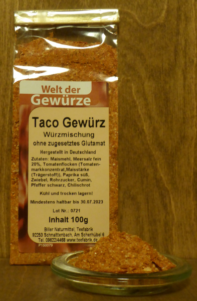 Taco Gewürz - Biller Naturmittel