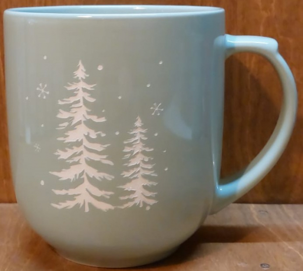 Tasse "Winterwald" grün