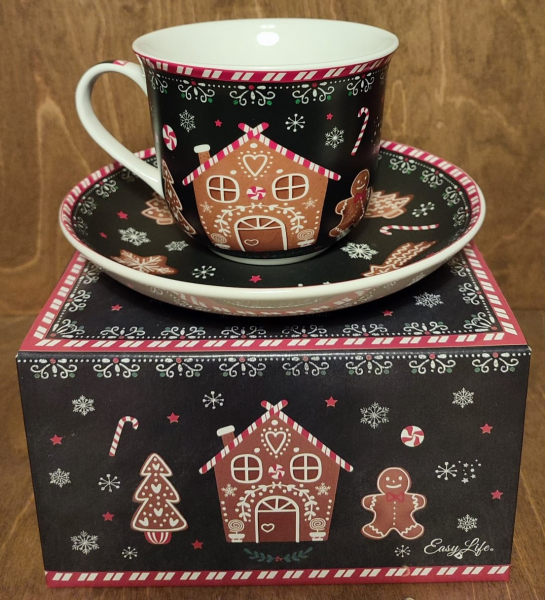 Tasse "Gingerbread" mit Unterteller