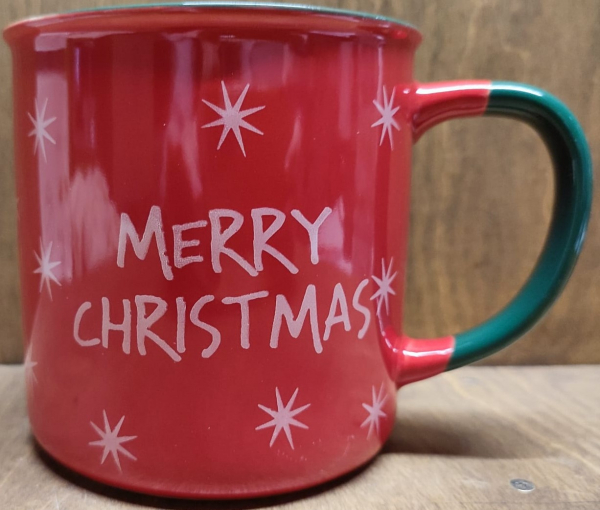 Tasse "Merry Christmas", rot grün