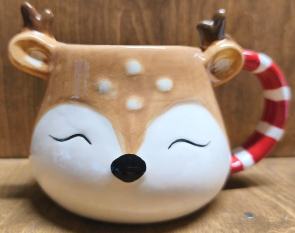 Tasse Reh, Zuckerstangenhenkel