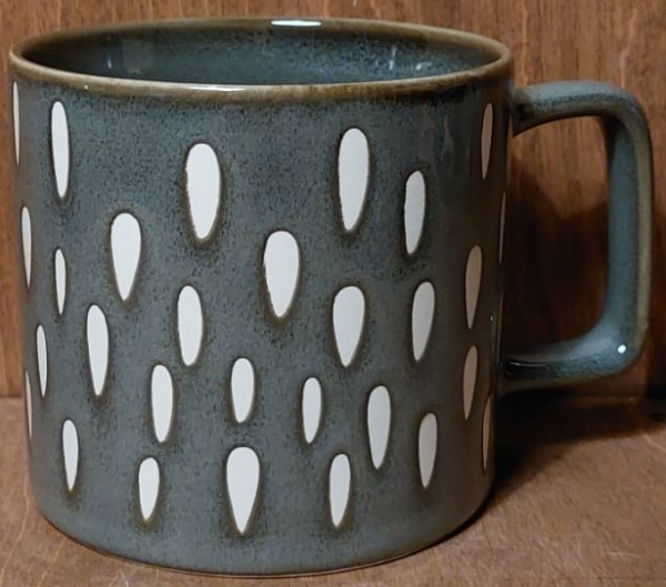 Tasse grau "Tropfen"