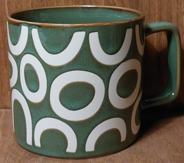 Tasse grün "Kreise"