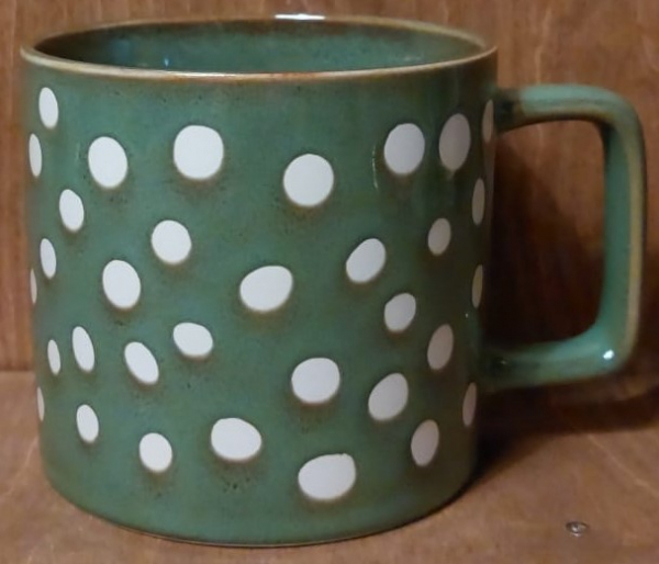 Tasse grün "Punkte"