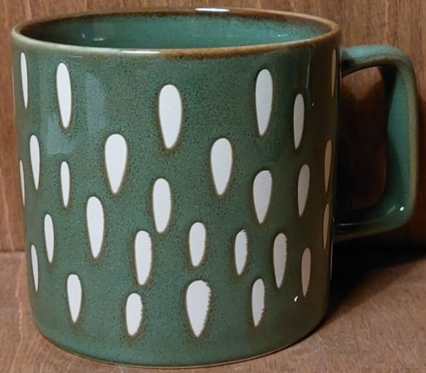 Tasse grün "Tropfen"