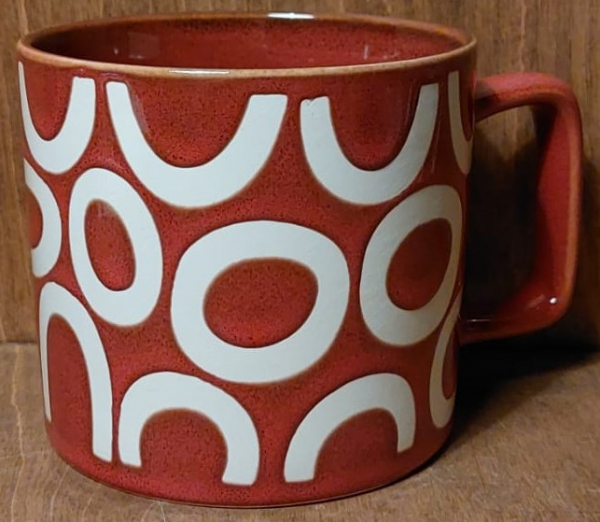 Tasse rot "Kreise"