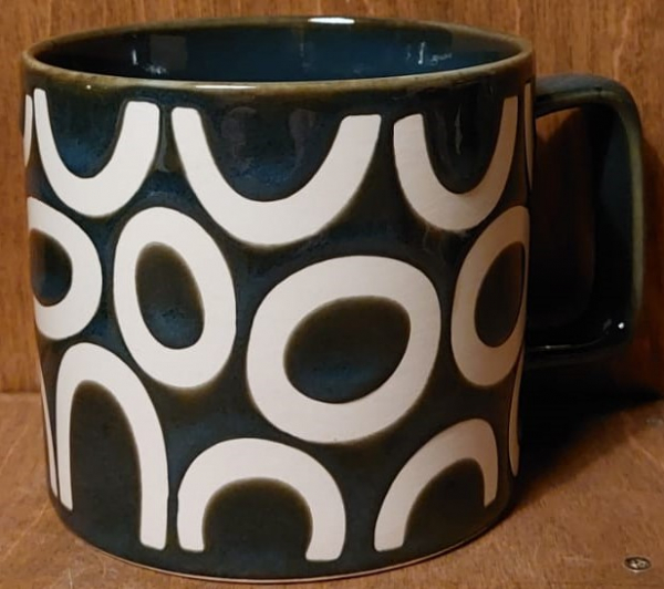 Tasse blau "Kreise"