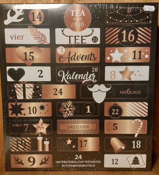 XL Tee Adventskalender "Goldene Weihnacht"
