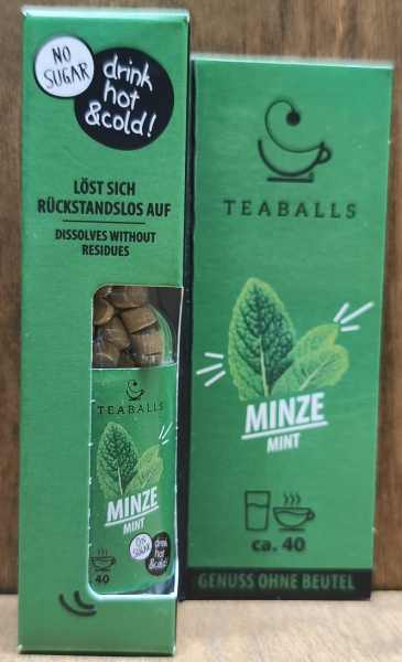 Teaballs Minze (30 - 75 Tassen)