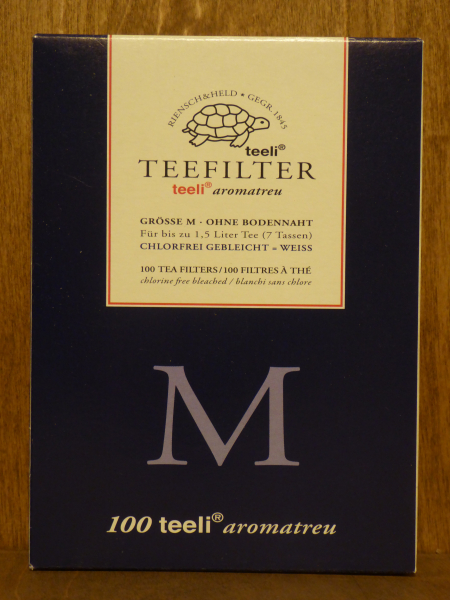 Teefilter ohne Bodenfalte