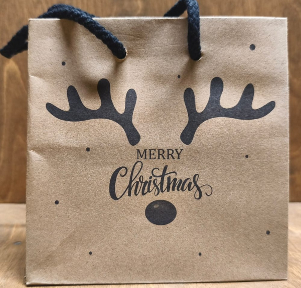 Tragetasche "Merry Christmas", Rentier