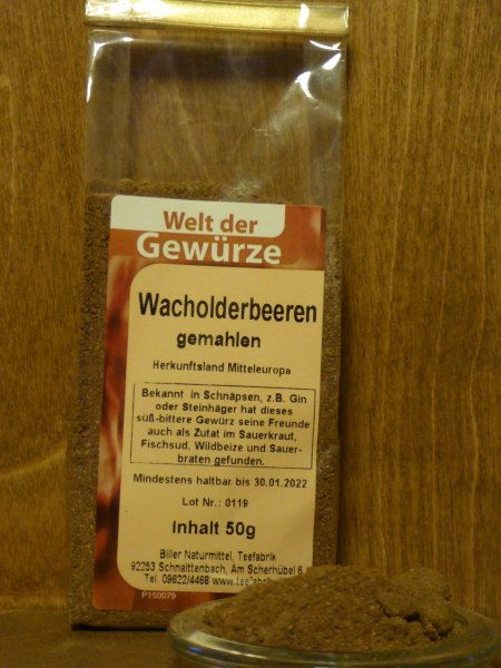 Wacholderbeeren gemahlen