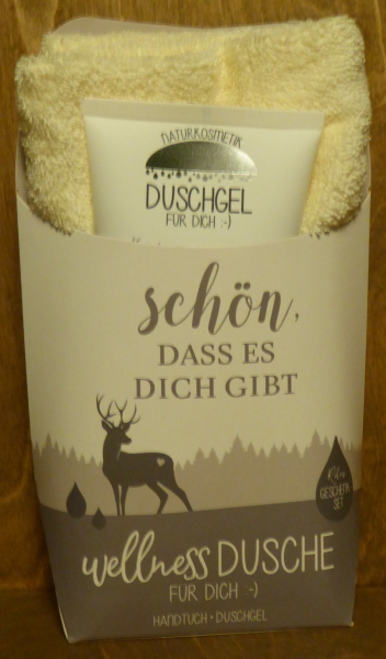 Wellnessdusche "Schön, dass es dich gibt"