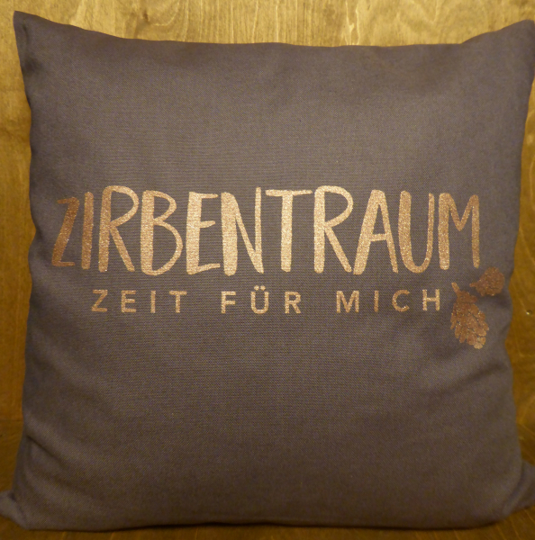 Kissen "Zirbentraum" braun