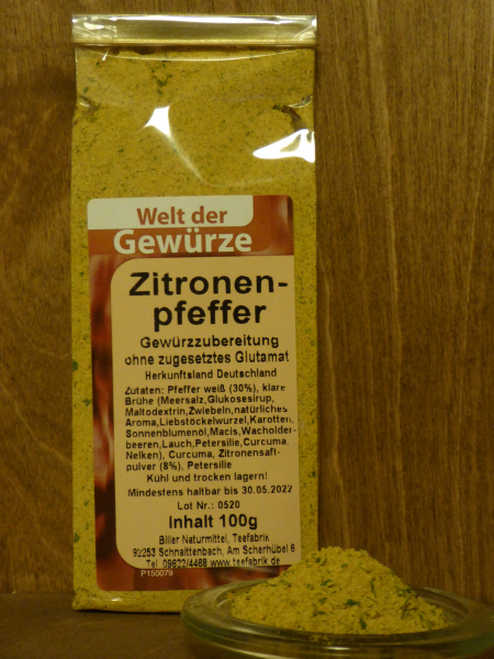Zitronenpfeffer fein