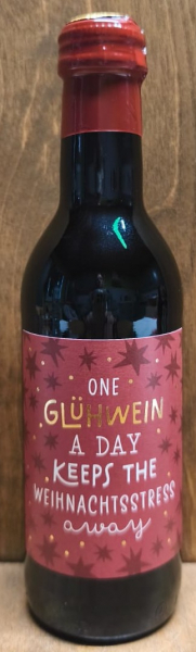 Glühwein rot "One Glühwein a day keeps the Weihnachtsstress away", 250ml
