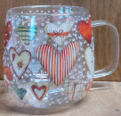 Teeglas "Herzen"